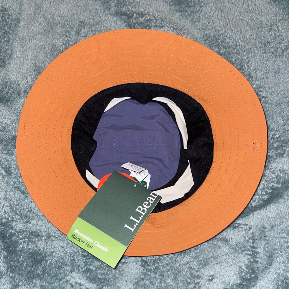 L.L. Bean Orange and Purple Bucket Hat Medium - Picture 2 of 6